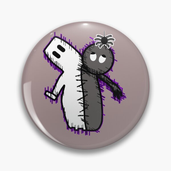 Item preview, Halloween Twin Ghost Dolls Stuck Together designed and sold by MigWhimsy.
