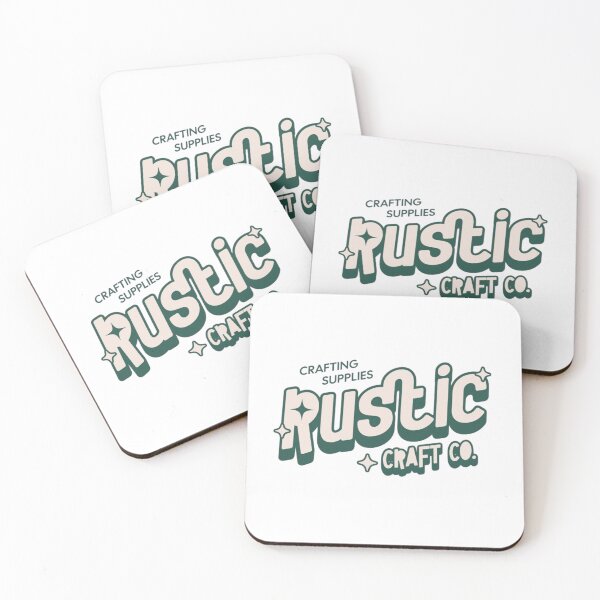 Item preview, Rustic Craft Co Retro Crafting Supplies Logo Design designed and sold by MindMess Studio.