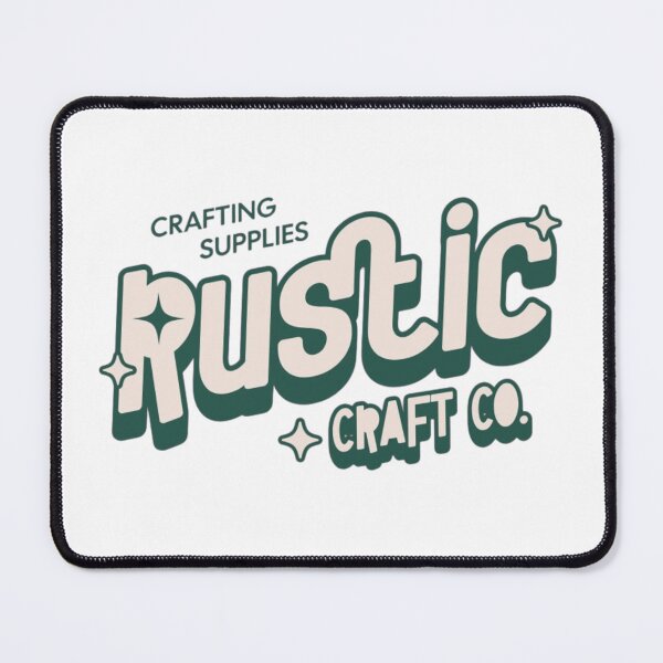 Item preview, Rustic Craft Co Retro Crafting Supplies Logo Design designed and sold by MindMess Studio.