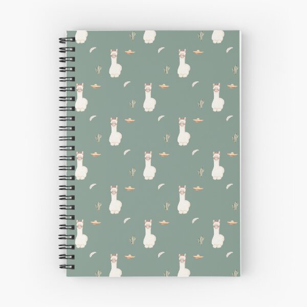 Item preview, Cute Watercolor Llama with Sombrero Light Sage Green Pattern designed and sold by svitlaarty.