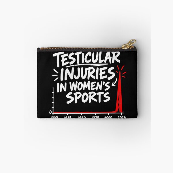 Item preview, Testicular Injuries in Women’s Sports – Minimalist Satirical Graph Design designed and sold by keltee.