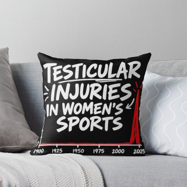 Item preview, Testicular Injuries in Women’s Sports – Minimalist Satirical Graph Design designed and sold by keltee.