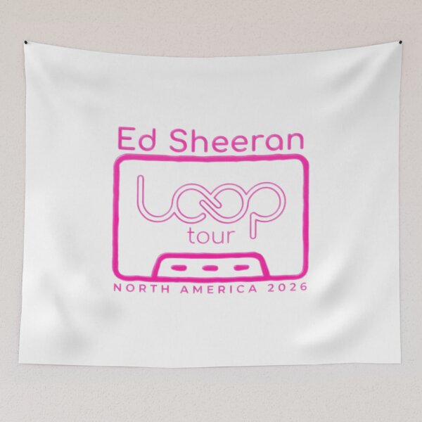 Item preview, Ed-Sheeran-Loop-Tour Neon Pink designed and sold by StainedMoons.