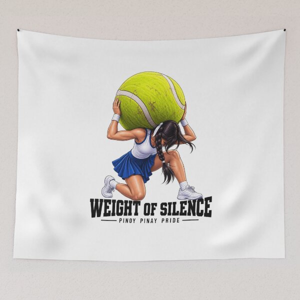 Item preview, Weight of Silence - Pinoy Pride Tennis Art designed and sold by simplehcity.