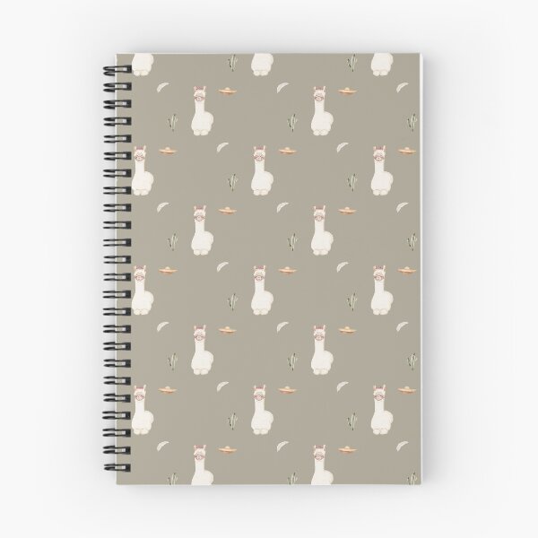 Item preview, Cute Watercolor Llama with Sombrero Warm Taupe Pattern designed and sold by svitlaarty.