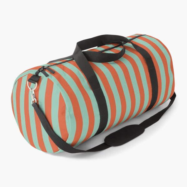 Item preview, Vertical stripes in orange and mint designed and sold by RishabhArts1.