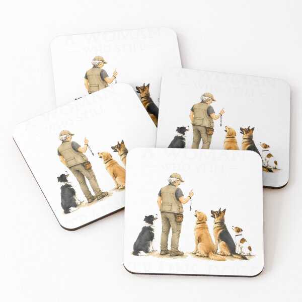 Item preview, Never Underestimate A Woman Who Still Trains Dogs In Her  designed and sold by Alexandra Stanley.