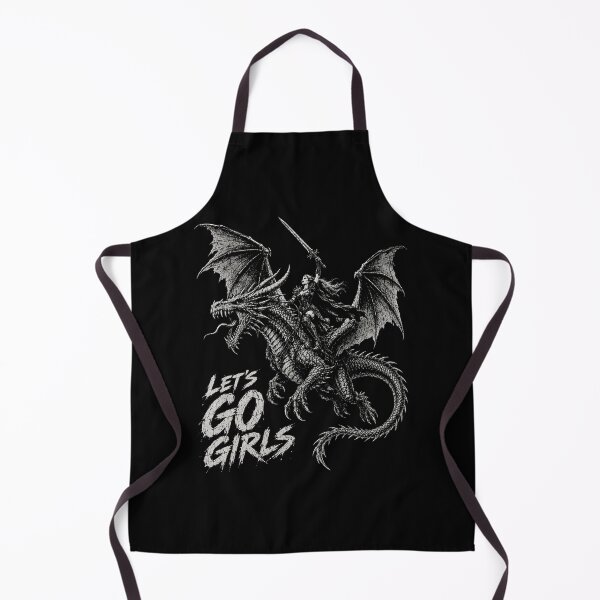 Item preview, Lets Go Girl, Warrior Woman Dragon Rider designed and sold by haloochichi.