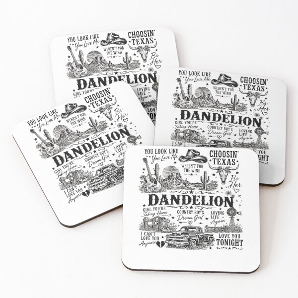 Item preview, Dandelion Country Music Texas Cowboy Aesthetic, Vintage Country Girl  designed and sold by CatiaStudioArt.