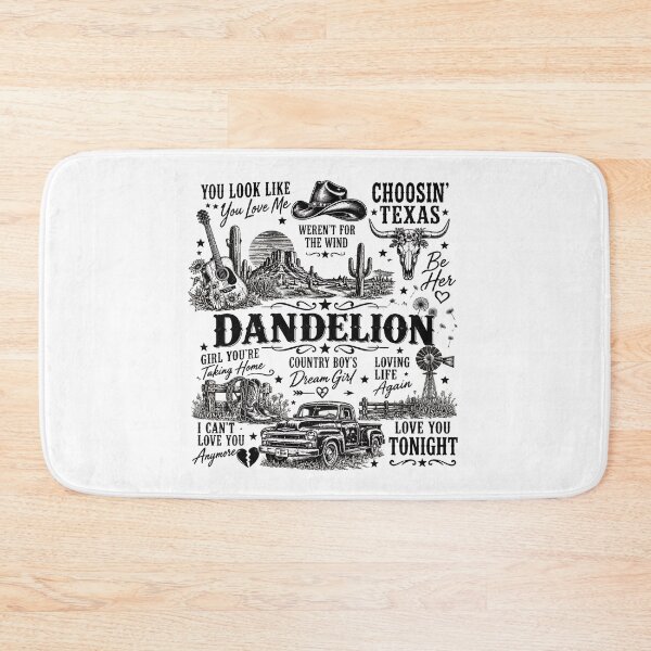 Item preview, Dandelion Country Music Texas Cowboy Aesthetic, Vintage Country Girl  designed and sold by CatiaStudioArt.