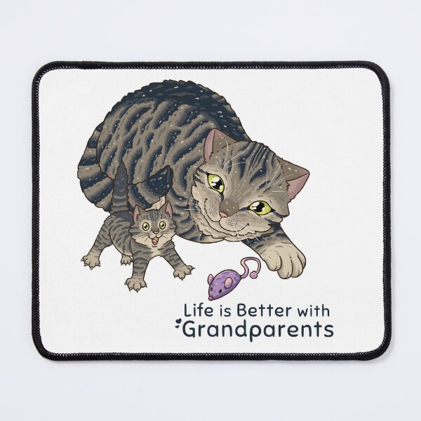 Item preview, Life is better with grandparents cat version designed and sold by Maria-Henriques.