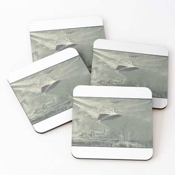 Item preview, Antique Flying Machine Sci Fi Engraving designed and sold by Antique Science Press.