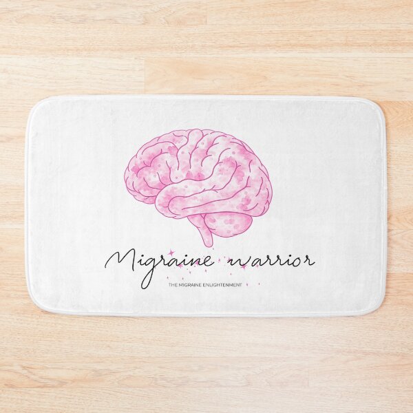 Item preview, Migraine Warrior (bright rose pink brain art) designed and sold by The Migraine Enlightenment.