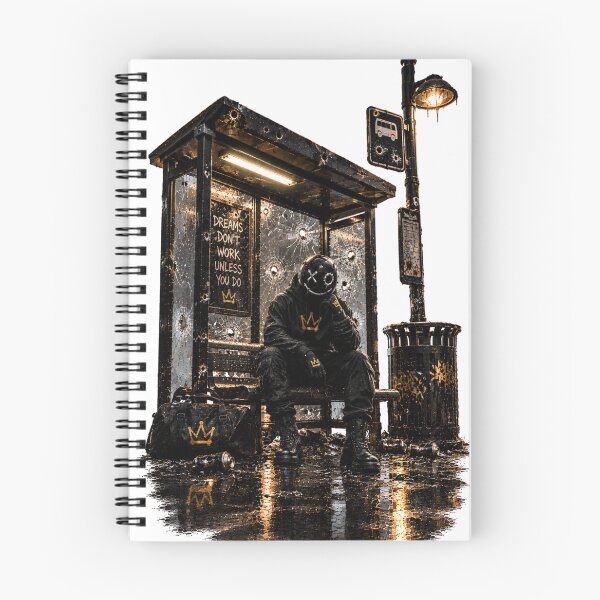 Item preview, BuBu La Street – Dark Urban Streetwear Bus Stop Street Art designed and sold by PLUSHIWORLDtm.