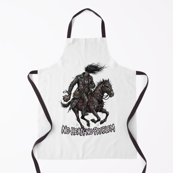 Item preview, No Head No Problem - Punk Headless Horseman on Spiked Horse with Rebel Patches Art designed and sold by StickVerse by Owais.