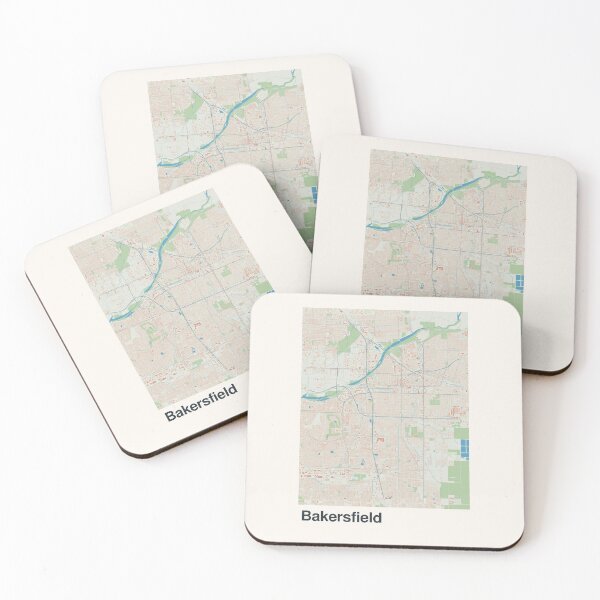 Item preview, Bakersfield Minimalistic Map Art designed and sold by MapsNerd.