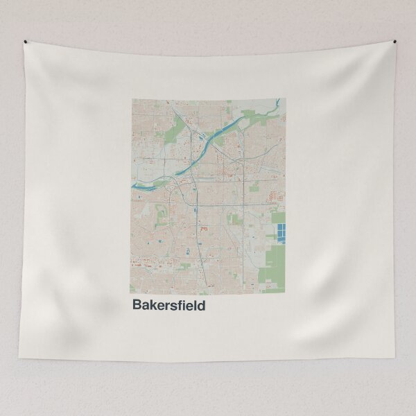 Item preview, Bakersfield Minimalistic Map Art designed and sold by MapsNerd.