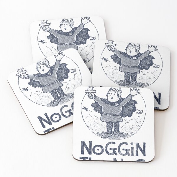 Item preview, Noggin The Nog Retro Style Print  designed and sold by Alexandra Stanley.