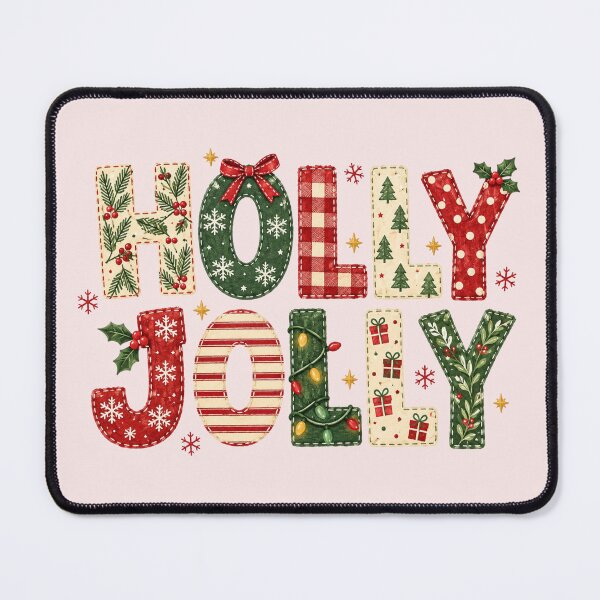 Item preview, Holly Jolly Christmas, Preppy Christmas, Distressed Coquette Holiday, Festive Plaid Christmas Aesthetic, Vintage Holiday Style, Cute Xmas Gift designed and sold by Quiajia.