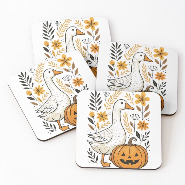 Item preview, Halloween Goose Floral Goose Fall designed and sold by Gaea1.