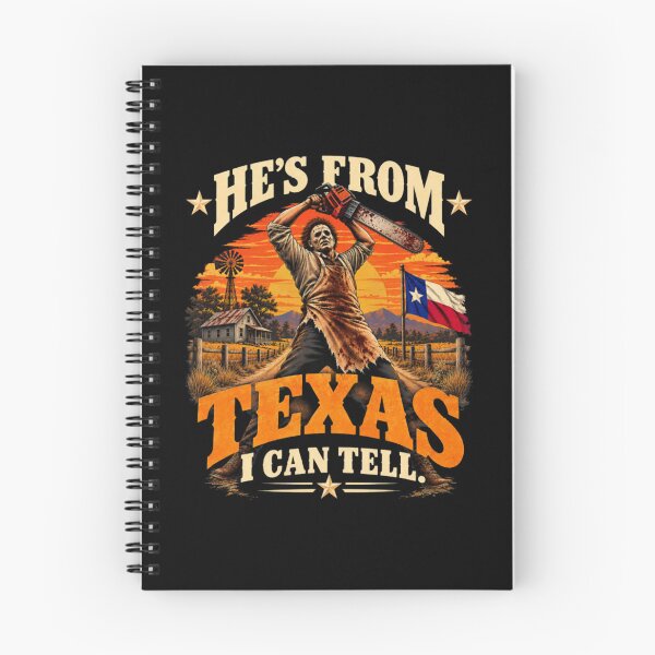 Item preview, He's From Texas I Can Tell Chainsaw Horror Halloween designed and sold by BraylenDrado.