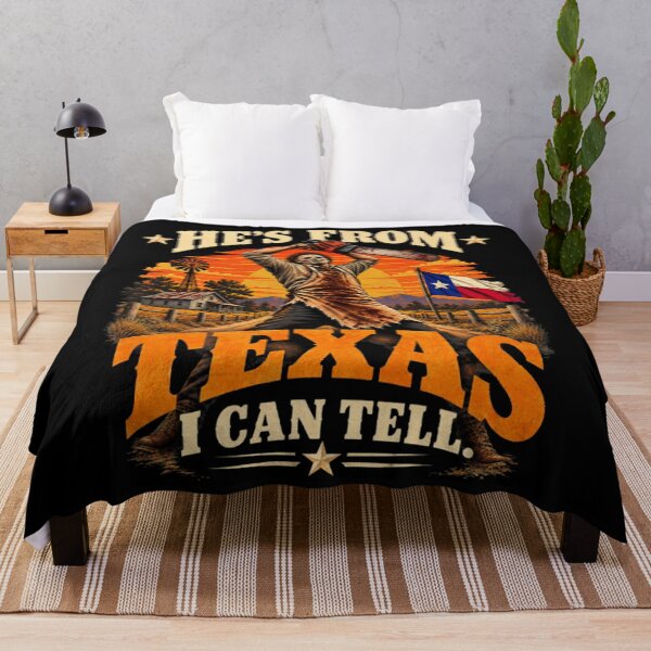 Item preview, He's From Texas I Can Tell Chainsaw Horror Halloween designed and sold by BraylenDrado.