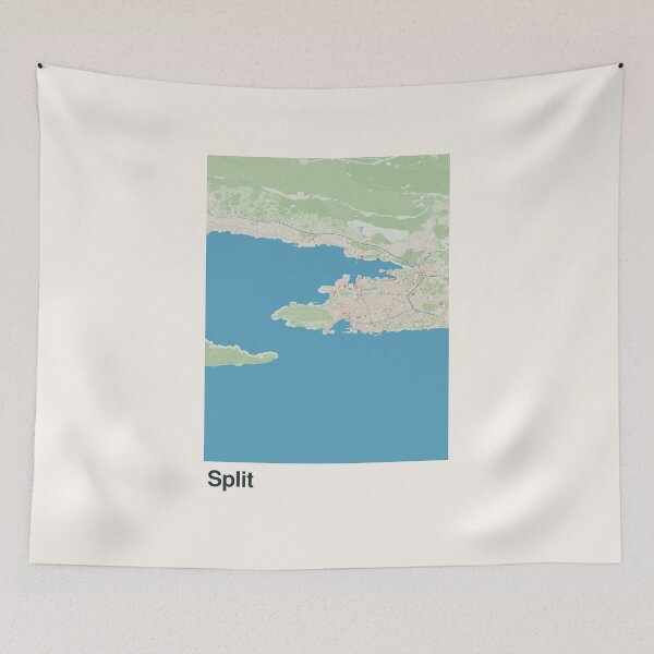 Item preview, Split Minimalistic Map Art designed and sold by MapsNerd.