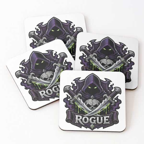 Item preview, Rogue Class Emblem Shadow Daggers Hooded Assassin RPG  designed and sold by CleverRaccoon.