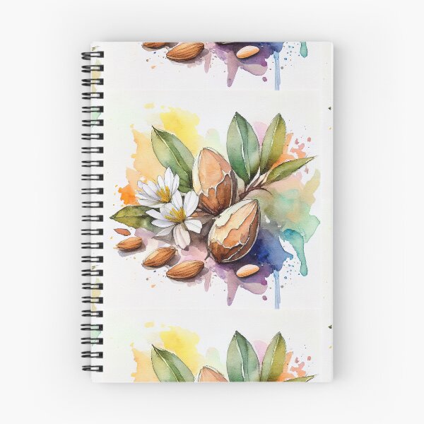 Item preview, Watercolor Almonds and Blossom Botanical Art designed and sold by HappyOops.