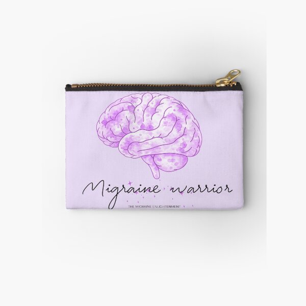 Item preview, Migraine Warrior (purple brain art) designed and sold by The Migraine Enlightenment.