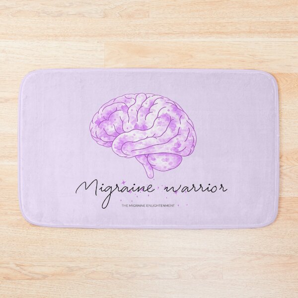 Item preview, Migraine Warrior (purple brain art) designed and sold by The Migraine Enlightenment.