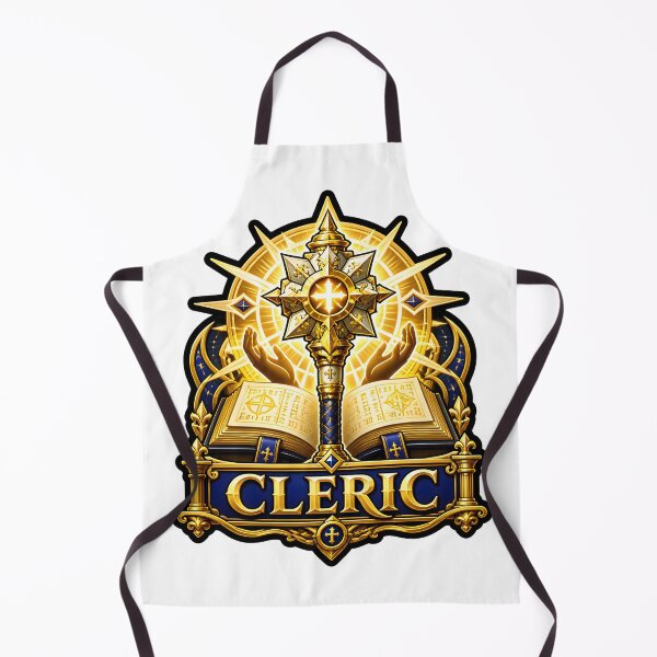 Item preview, Cleric Class Emblem Holy Mace Sun Shield Priest RPG tabletop game designed and sold by CleverRaccoon.