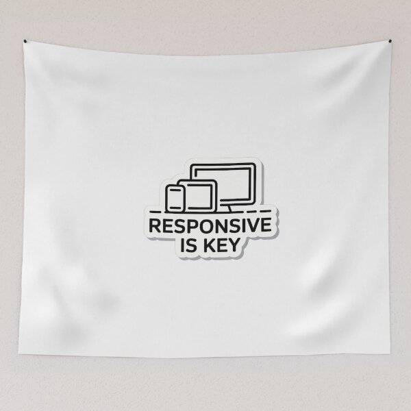 Item preview, Responsive Is Key Web Design Quote designed and sold by NiftyWrx.