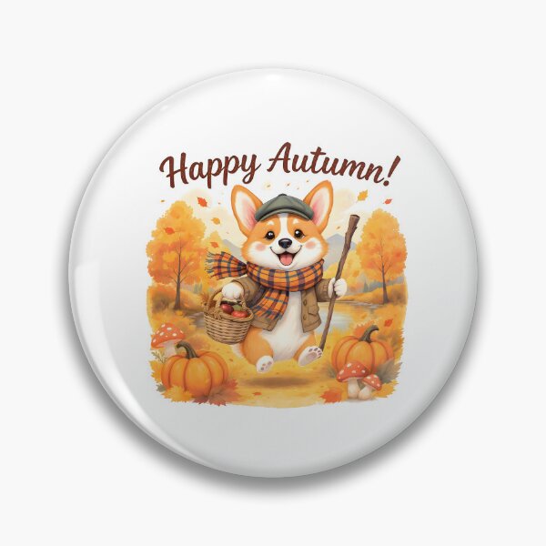 Item preview, Adorable Fall Corgi Art designed and sold by Kedspicedesign.