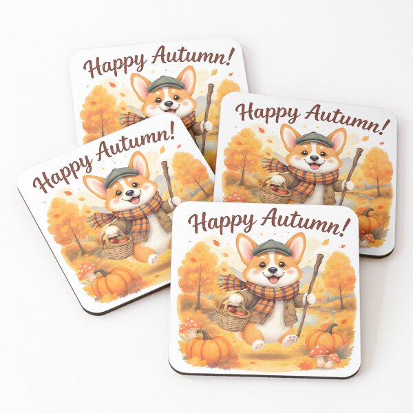 Item preview, Adorable Fall Corgi Art designed and sold by Kedspicedesign.