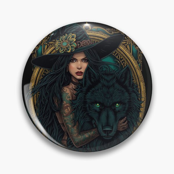 Item preview, My Coven Has Paws & Fangs – Witch and Wolf Gothic designed and sold by LixysTempo.