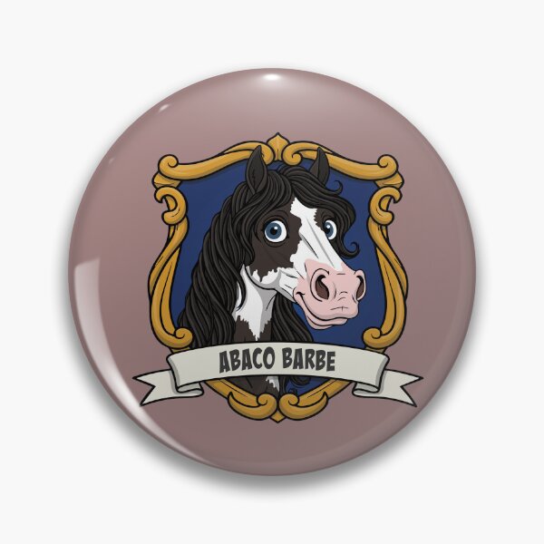 Item preview, A caricature of the Barb horse Abaco in a coat of arms designed and sold by Cheval-de-coeur.