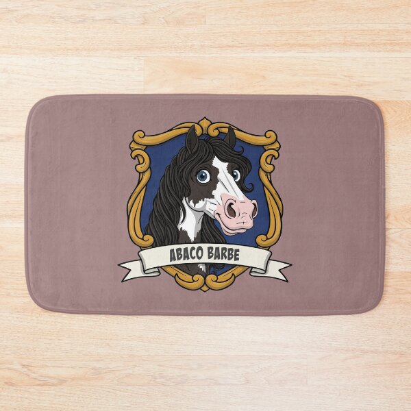 Item preview, A caricature of the Barb horse Abaco in a coat of arms designed and sold by Cheval-de-coeur.