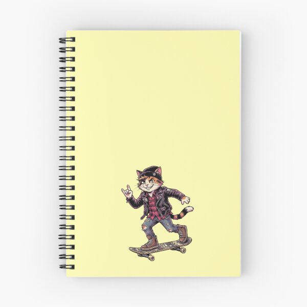 Item preview, Rocker Skater Cat – Urban and Rebellious Illustration designed and sold by FootprintofLove.