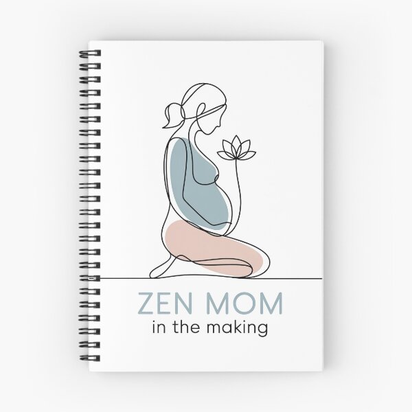 Item preview, Zen Mom In The Making Lotus Stem Yoga Art designed and sold by 108stillness.
