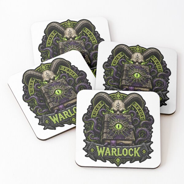Item preview, Warlock Class Emblem Eldritch Book Tentacles Eye RPG tablegtop game designed and sold by CleverRaccoon.