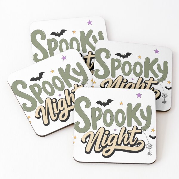 Item preview, Spooky Night Retro Wavy Halloween Typography with Bat⁠ designed and sold by Teenidesign .
