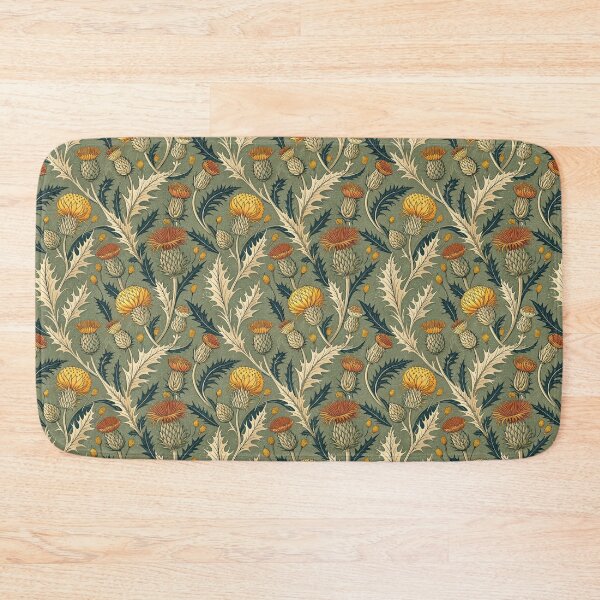 Item preview, Sage Thistle Vintage Floral designed and sold by OpenFieldNotes.