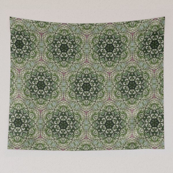 Item preview, Sweet Autumn Clematis Hex Pattern designed and sold by concretebotany.