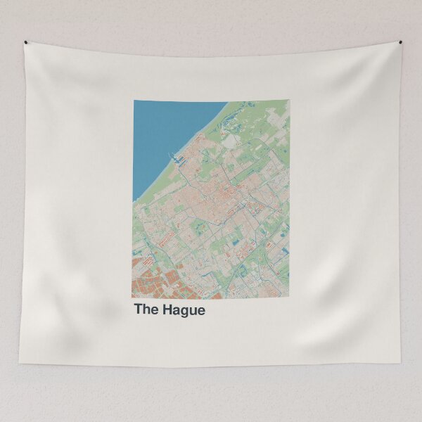 Item preview, The Hague Minimalistic Map Art designed and sold by MapsNerd.