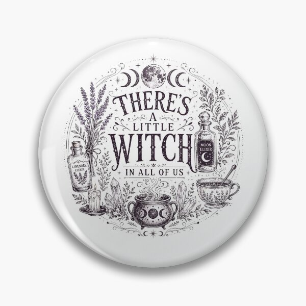 Item preview, There's A Little Witch In All Of Us - Vintage Witchy Aesthetics designed and sold by LandFinStudio.