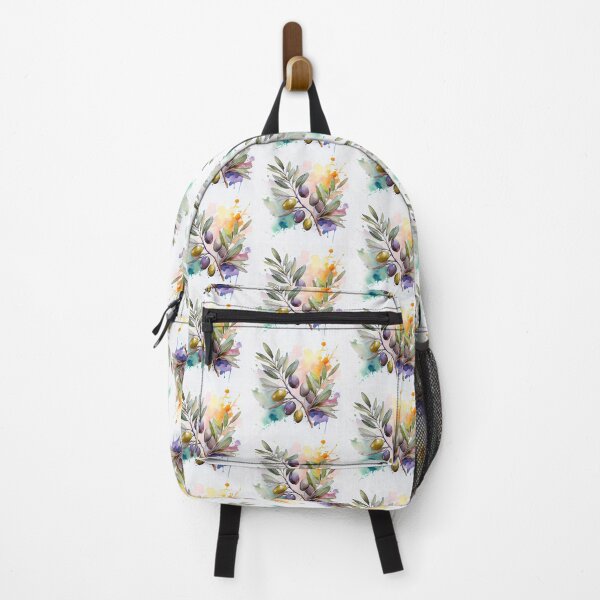 Item preview, Watercolor Olive Branch Colorful Splash Art designed and sold by HappyOops.