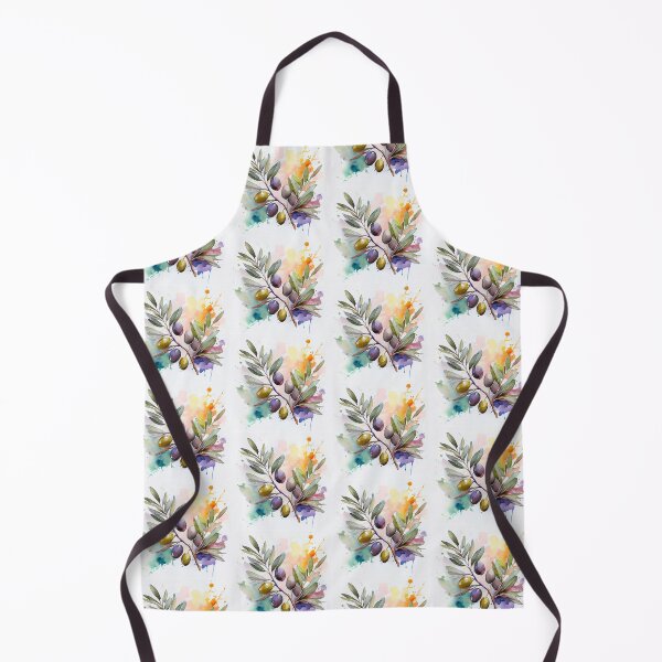 Item preview, Watercolor Olive Branch Colorful Splash Art designed and sold by HappyOops.