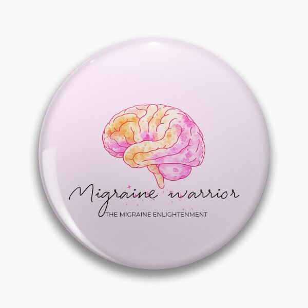 Item preview, Migraine Warrior (sunset brain art) designed and sold by The Migraine Enlightenment.