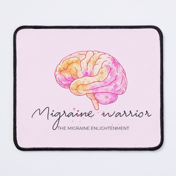 Item preview, Migraine Warrior (sunset brain art) designed and sold by The Migraine Enlightenment.
